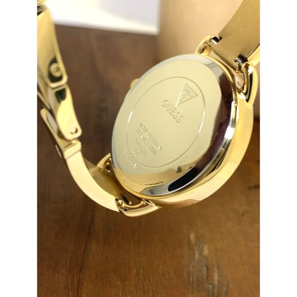 Guess Women\'s Watch GW0022L2 Quartz Gold Dial Gemmed Stainless Steel 30mm main image 9